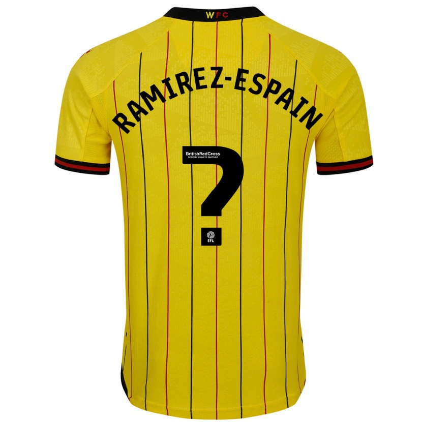 Danxen Damen Leo Ramirez-Espain #0 Gelb Schwarz Heimtrikot Trikot 2024/25 T-Shirt Schweiz