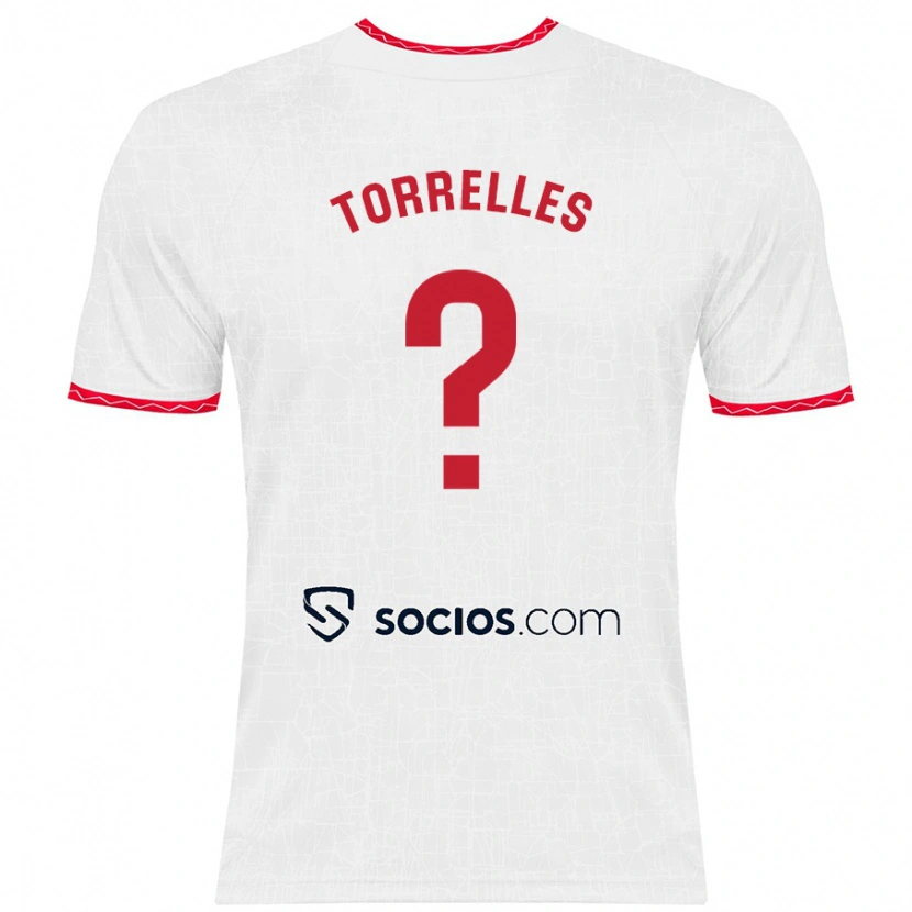 Danxen Damen Genís Torrelles #0 Weiß Rot Heimtrikot Trikot 2024/25 T-Shirt Schweiz