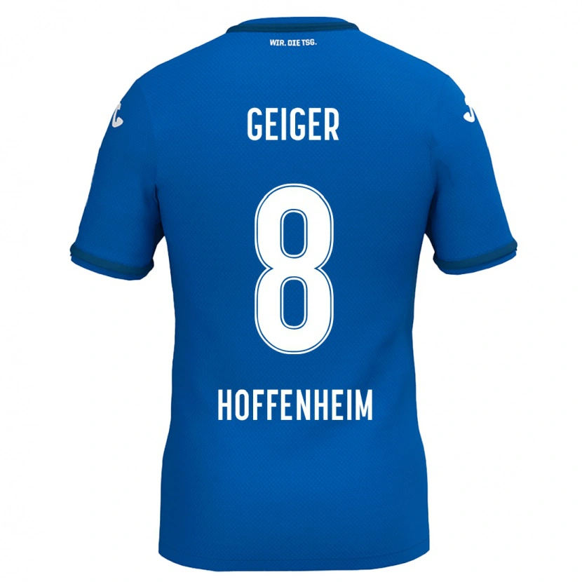 Danxen Damen Dennis Geiger #8 Königsblau Heimtrikot Trikot 2024/25 T-Shirt Schweiz