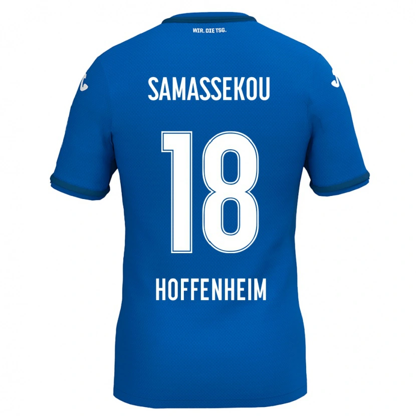 Danxen Damen Diadié Samassékou #18 Königsblau Heimtrikot Trikot 2024/25 T-Shirt Schweiz