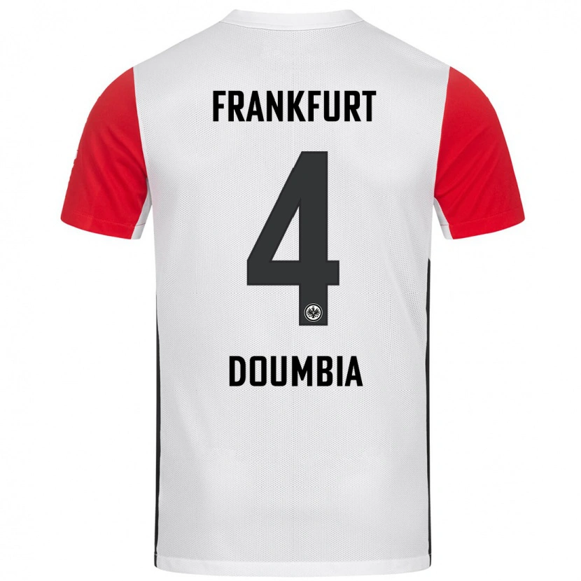 Danxen Damen Fousseny Doumbia #4 Weiß Rot Heimtrikot Trikot 2024/25 T-Shirt Schweiz