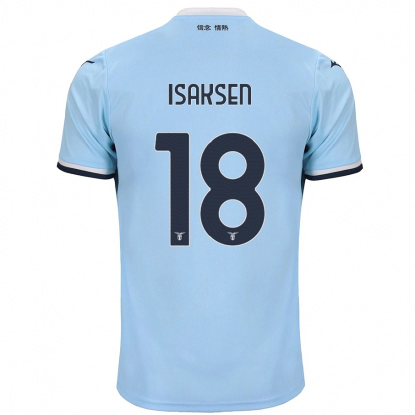 Danxen Damen Gustav Isaksen #18 Blau Heimtrikot Trikot 2024/25 T-Shirt Schweiz