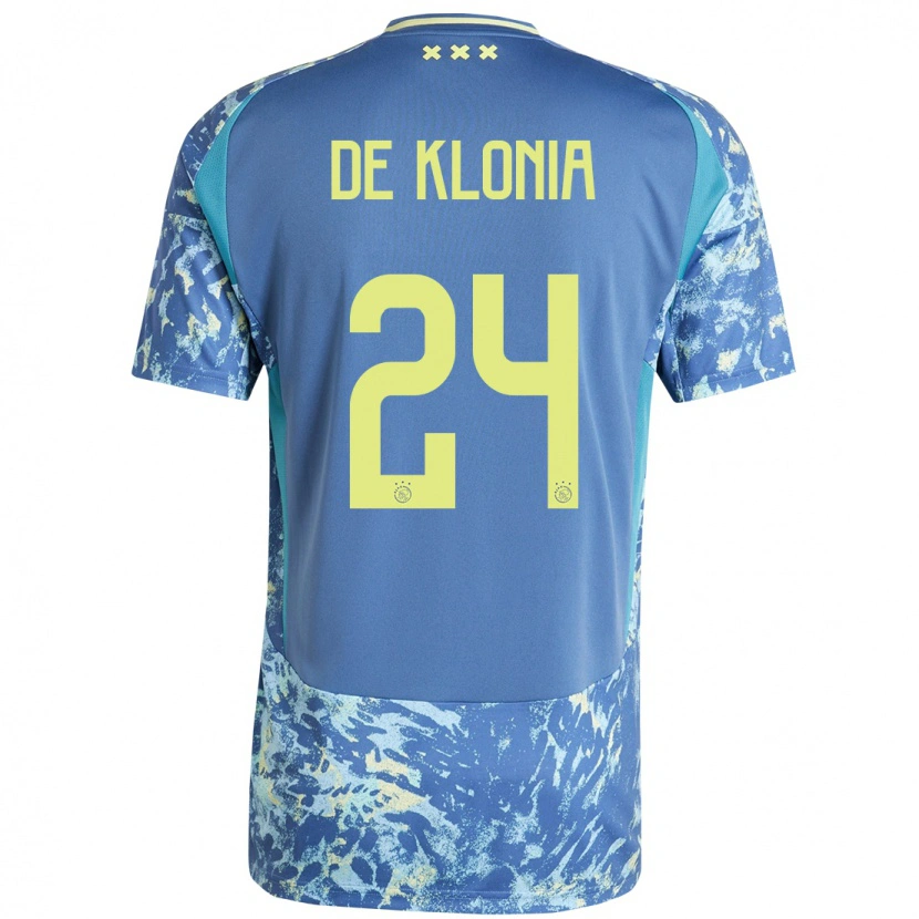 Danxen Damen Daliyah De Klonia #24 Grau Blau Gelb Auswärtstrikot Trikot 2024/25 T-Shirt Schweiz