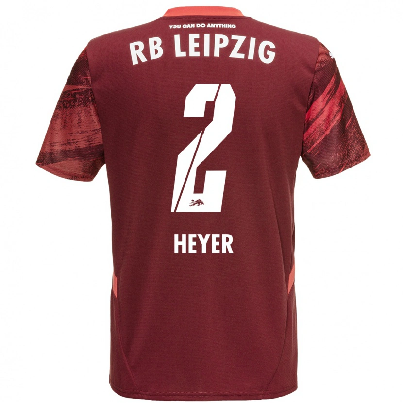 Danxen Damen Friedrich Heyer #2 Burgunderrot Auswärtstrikot Trikot 2024/25 T-Shirt Schweiz