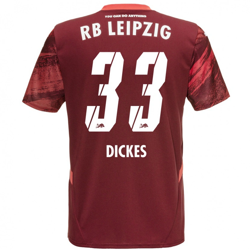 Danxen Damen Fernando Dickes #33 Burgunderrot Auswärtstrikot Trikot 2024/25 T-Shirt Schweiz