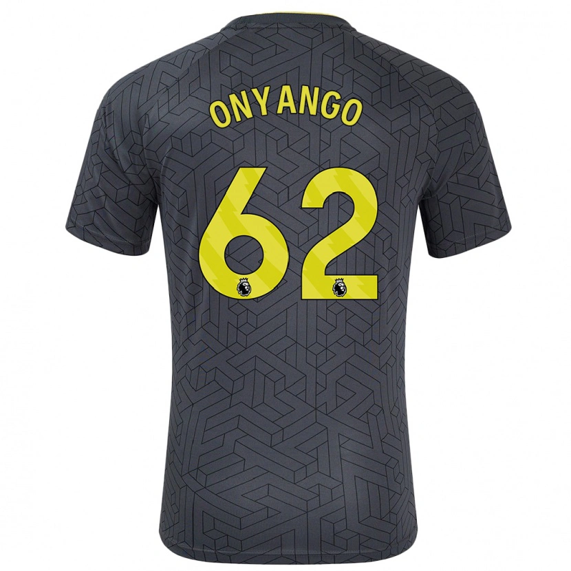 Danxen Damen Tyler Onyango #62 Schwarz Gelb Auswärtstrikot Trikot 2024/25 T-Shirt Schweiz