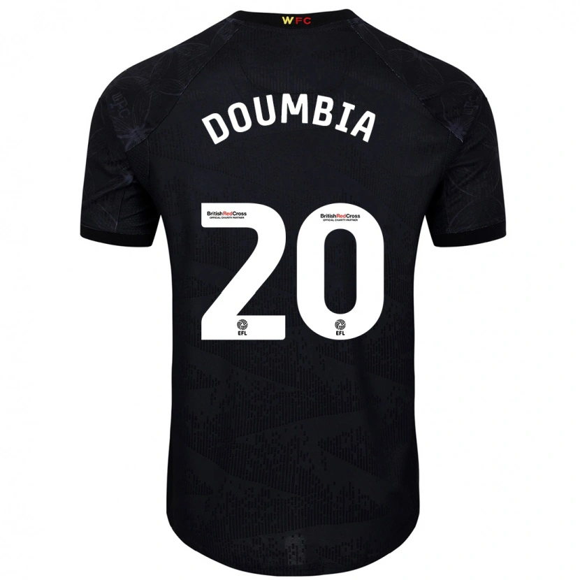 Danxen Damen Mamadou Doumbia #20 Schwarz Weiß Auswärtstrikot Trikot 2024/25 T-Shirt Schweiz