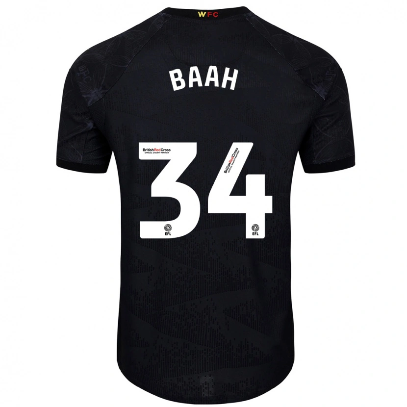 Danxen Damen Kwadwo Baah #34 Schwarz Weiß Auswärtstrikot Trikot 2024/25 T-Shirt Schweiz