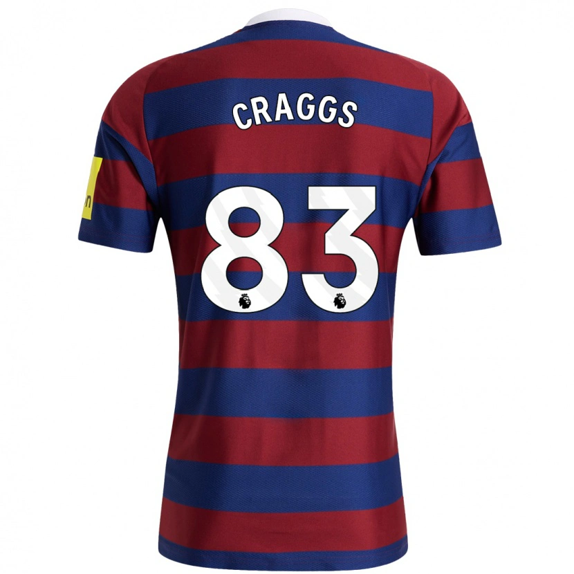 Danxen Damen Luke Craggs #83 Burgunderrot Marineblau Auswärtstrikot Trikot 2024/25 T-Shirt Schweiz