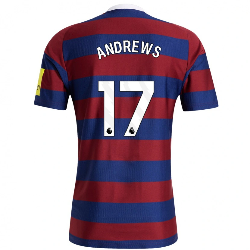Danxen Damen Amy Andrews #17 Burgunderrot Marineblau Auswärtstrikot Trikot 2024/25 T-Shirt Schweiz