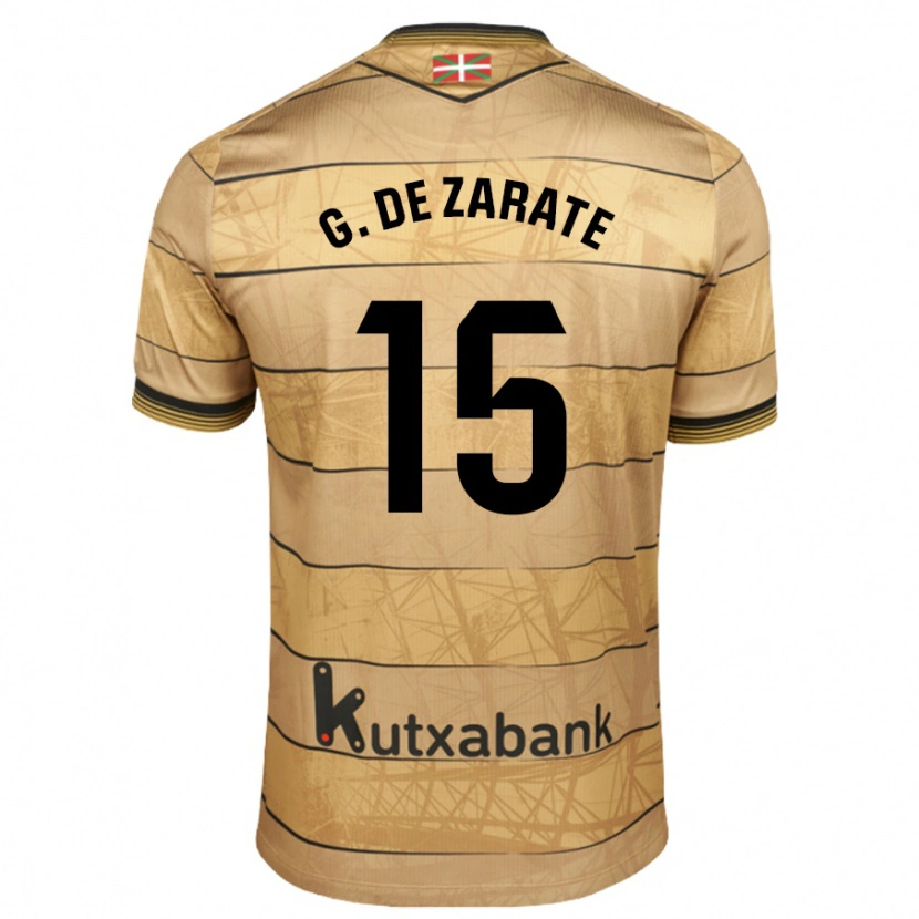 Danxen Damen Urko González De Zarate #15 Braun Auswärtstrikot Trikot 2024/25 T-Shirt Schweiz