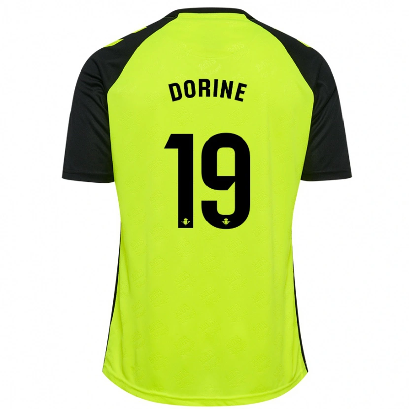 Danxen Damen Dorine Nina Chuigoue #19 Fluoreszierendes Gelb Schwarz Auswärtstrikot Trikot 2024/25 T-Shirt Schweiz