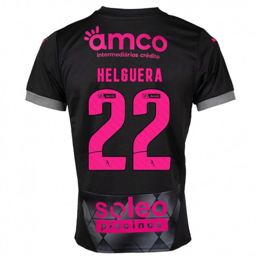 Danxen Damen Thiago Helguera #22 Schwarz Rosa Auswärtstrikot Trikot 2024/25 T-Shirt Schweiz