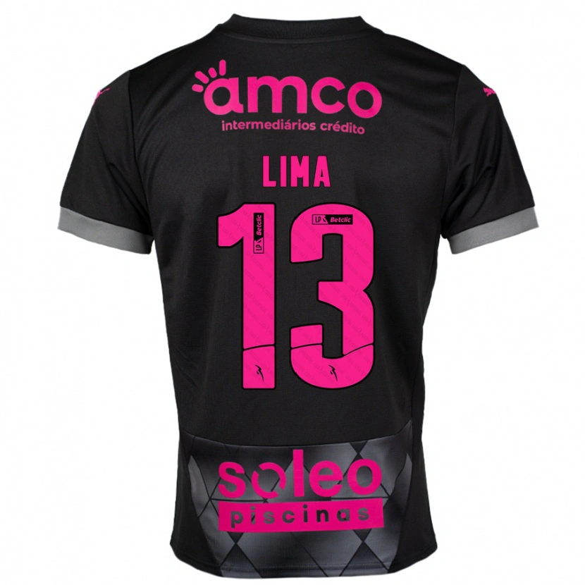 Danxen Damen Aline Lima #13 Schwarz Rosa Auswärtstrikot Trikot 2024/25 T-Shirt Schweiz