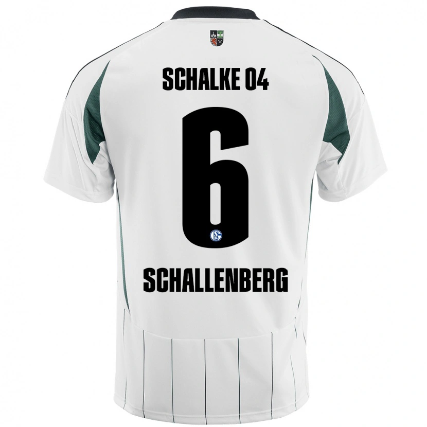 Danxen Damen Ron Schallenberg #6 Weiß Grün Auswärtstrikot Trikot 2024/25 T-Shirt Schweiz
