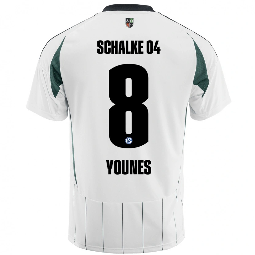 Danxen Damen Amin Younes #8 Weiß Grün Auswärtstrikot Trikot 2024/25 T-Shirt Schweiz