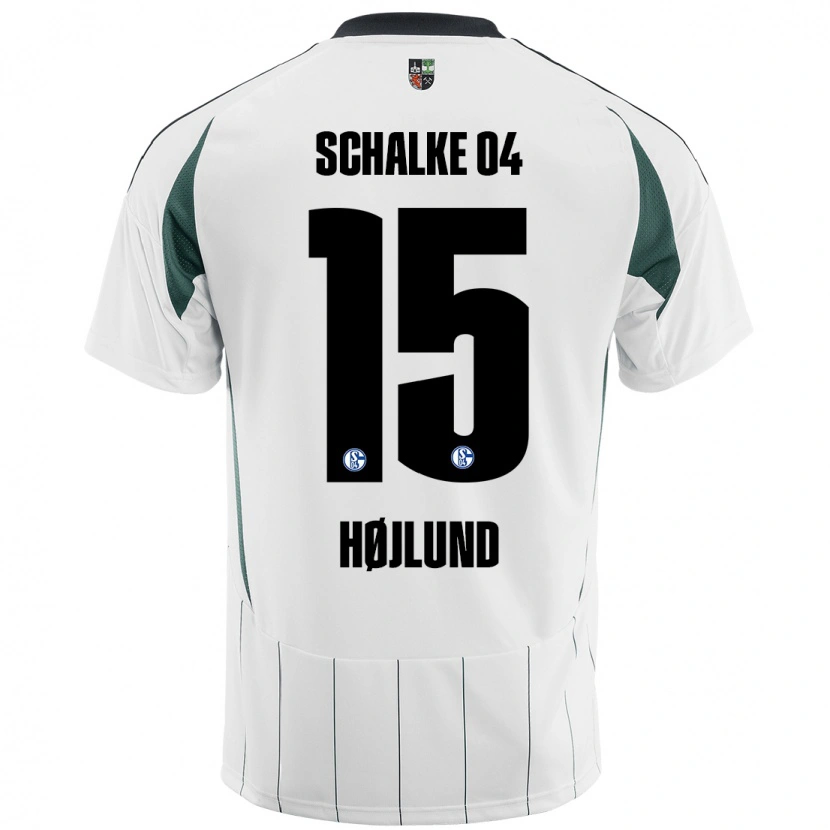 Danxen Damen Emil Højlund #15 Weiß Grün Auswärtstrikot Trikot 2024/25 T-Shirt Schweiz