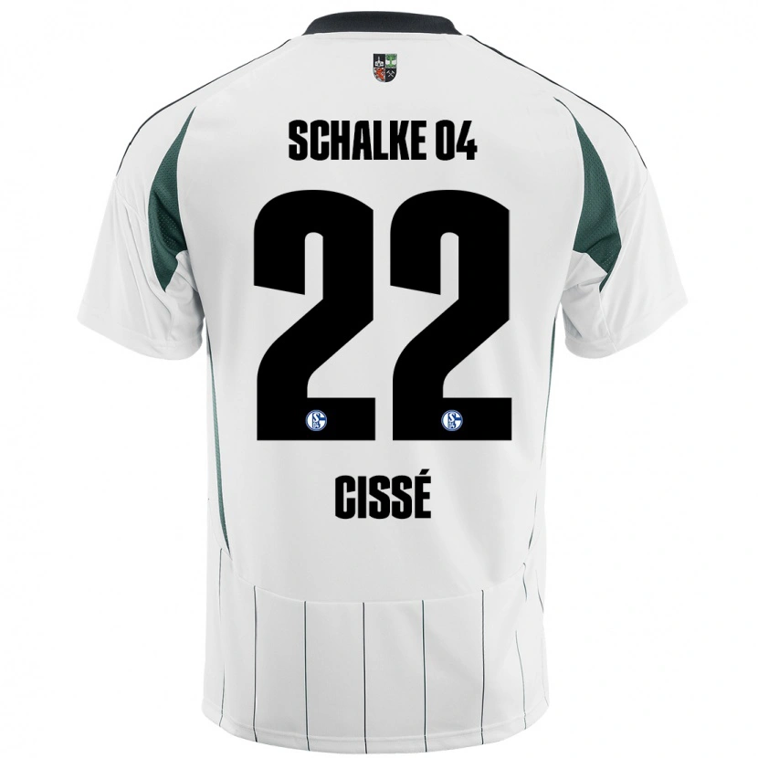 Danxen Damen Ibrahima Cissé #22 Weiß Grün Auswärtstrikot Trikot 2024/25 T-Shirt Schweiz