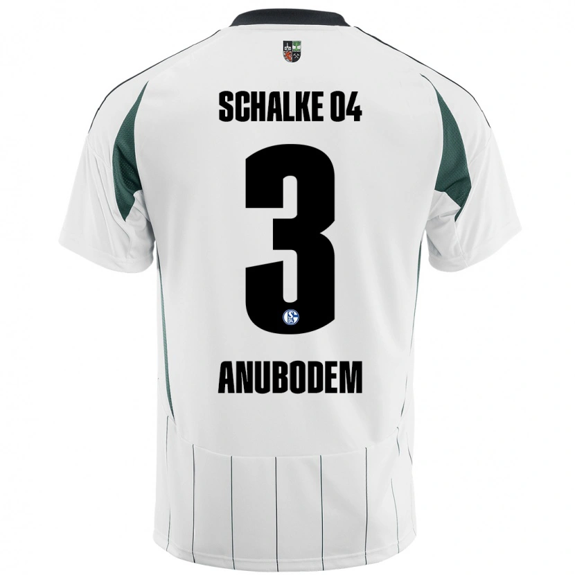 Danxen Damen Ngufor Anubodem #3 Weiß Grün Auswärtstrikot Trikot 2024/25 T-Shirt Schweiz