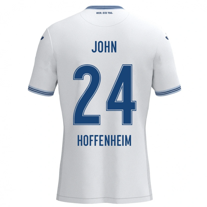 Danxen Damen Marco John #24 Weiß Blau Auswärtstrikot Trikot 2024/25 T-Shirt Schweiz
