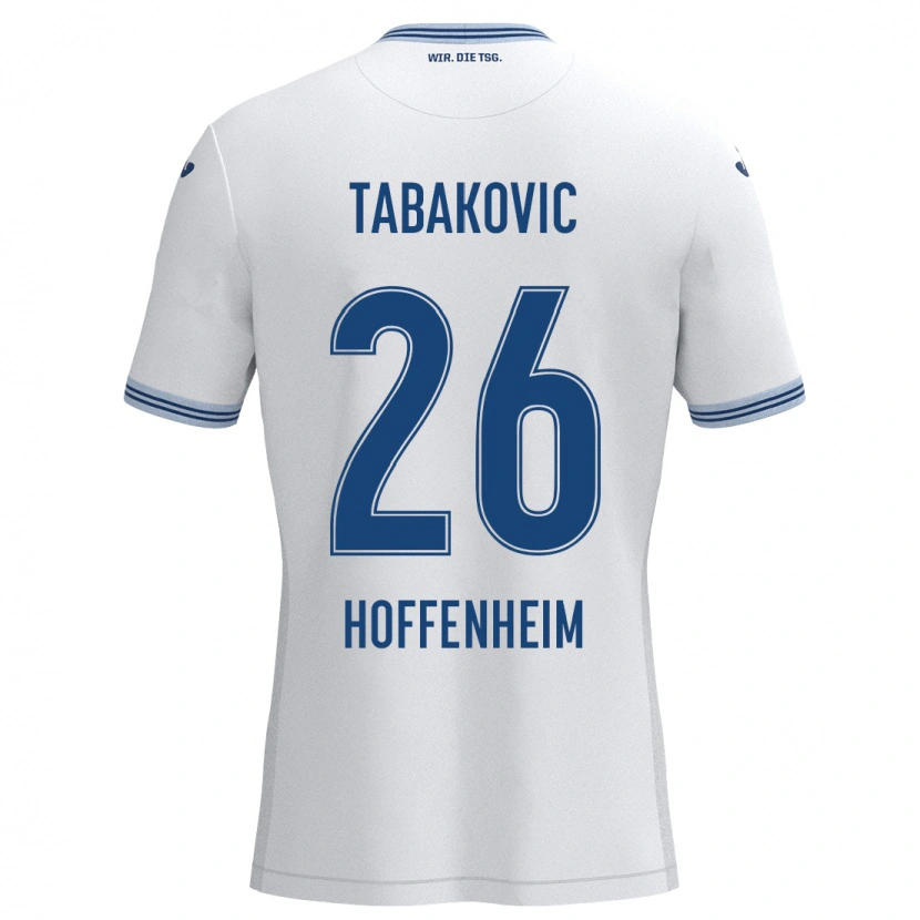 Danxen Damen Haris Tabakovic #26 Weiß Blau Auswärtstrikot Trikot 2024/25 T-Shirt Schweiz