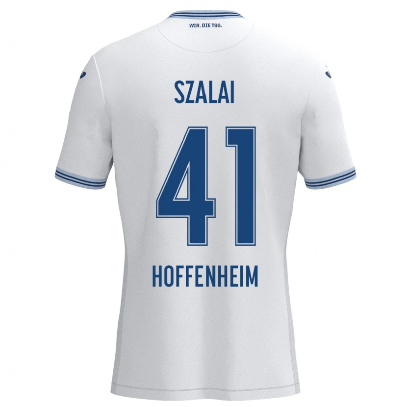 Danxen Damen Attila Szalai #41 Weiß Blau Auswärtstrikot Trikot 2024/25 T-Shirt Schweiz