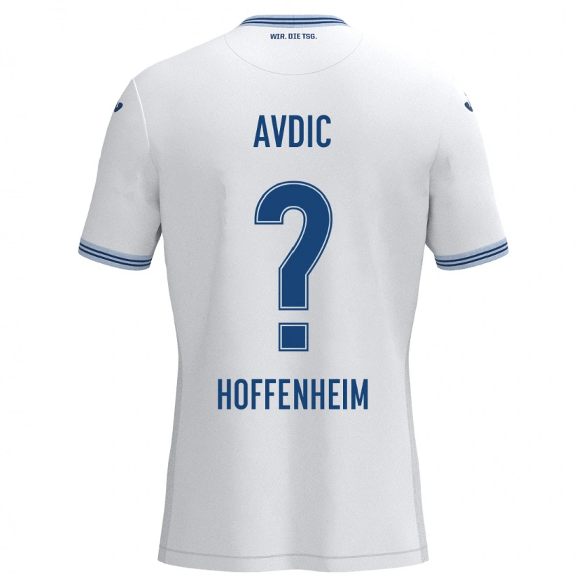 Danxen Damen Edin Avdic #0 Weiß Blau Auswärtstrikot Trikot 2024/25 T-Shirt Schweiz