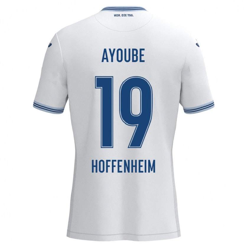 Danxen Damen Ayoube Amaimouni-Echghouyab #19 Weiß Blau Auswärtstrikot Trikot 2024/25 T-Shirt Schweiz
