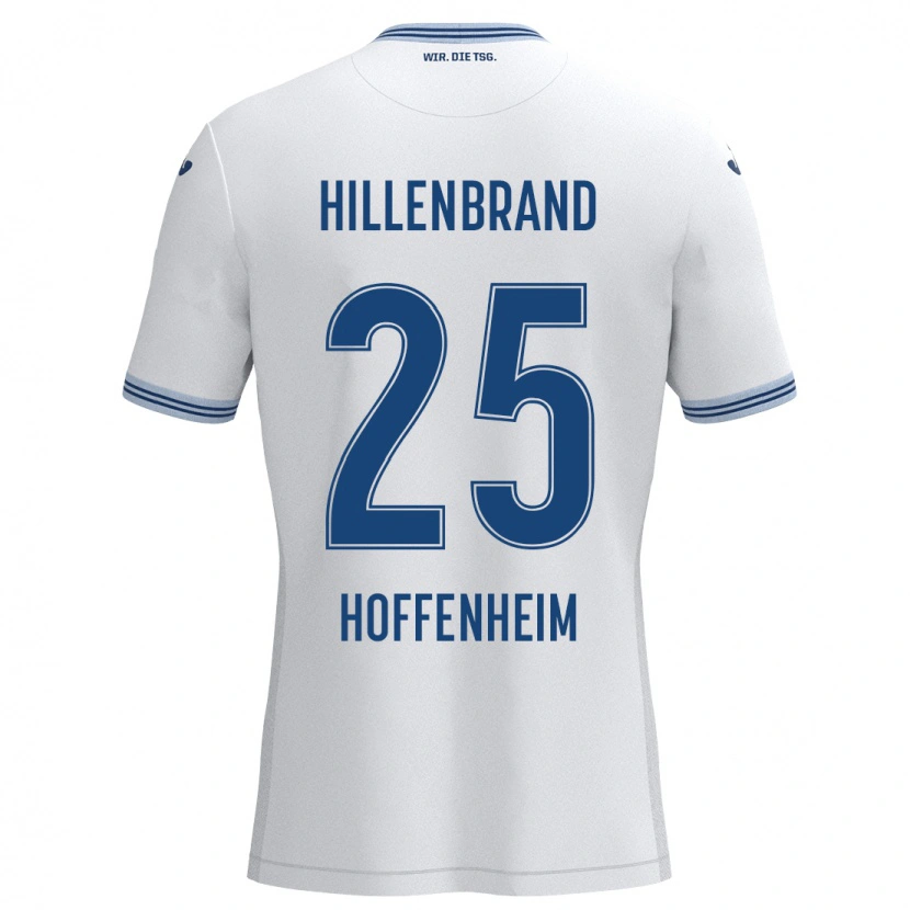 Danxen Damen Jack Hillenbrand #25 Weiß Blau Auswärtstrikot Trikot 2024/25 T-Shirt Schweiz