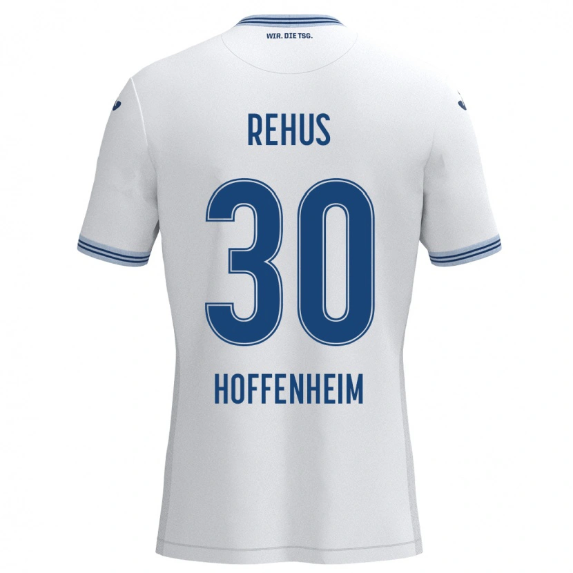 Danxen Damen Milan Rehus #30 Weiß Blau Auswärtstrikot Trikot 2024/25 T-Shirt Schweiz