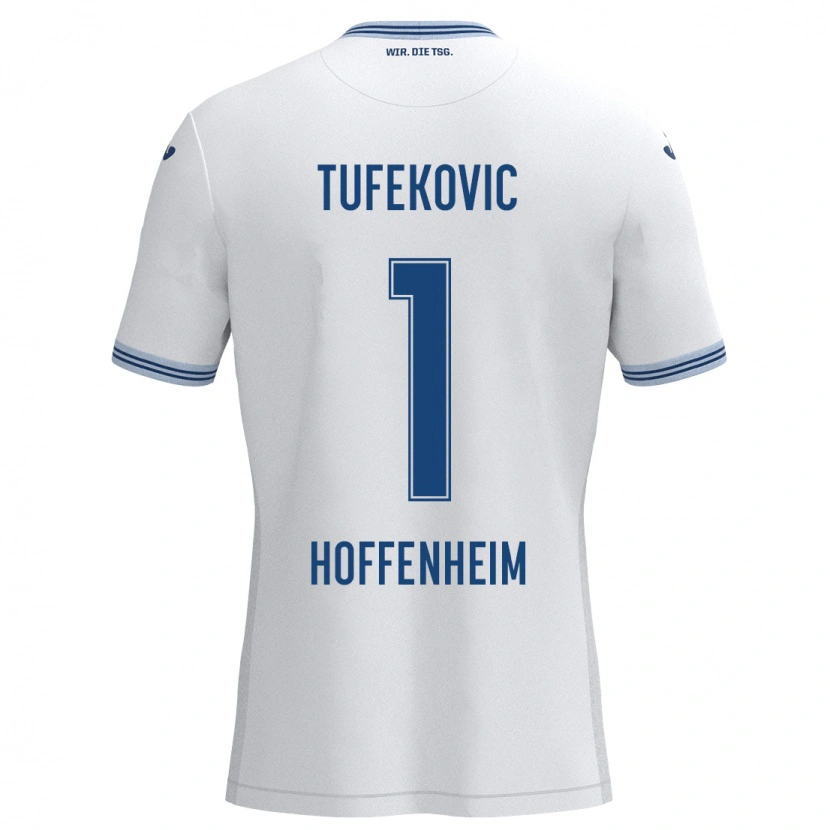 Danxen Damen Martina Tufekovic #1 Weiß Blau Auswärtstrikot Trikot 2024/25 T-Shirt Schweiz