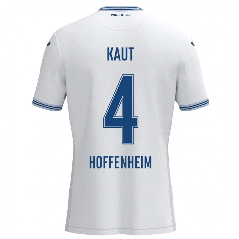 Danxen Damen Lisann Kaut #4 Weiß Blau Auswärtstrikot Trikot 2024/25 T-Shirt Schweiz