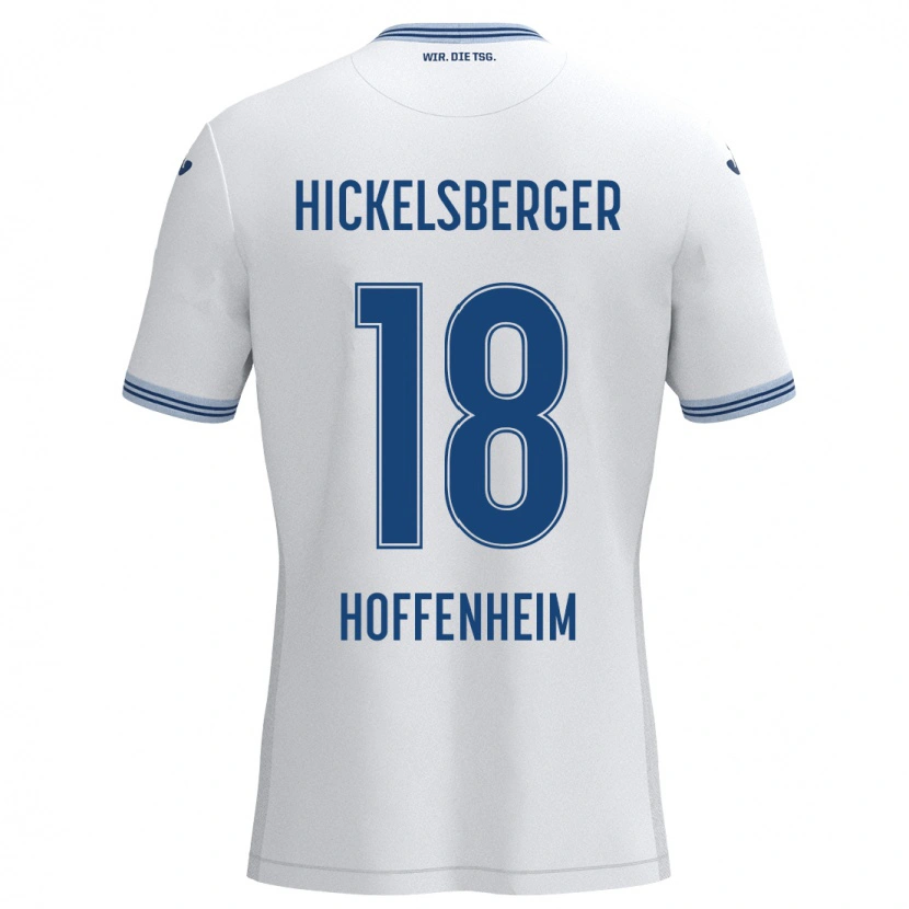 Danxen Damen Julia Hickelsberger #18 Weiß Blau Auswärtstrikot Trikot 2024/25 T-Shirt Schweiz