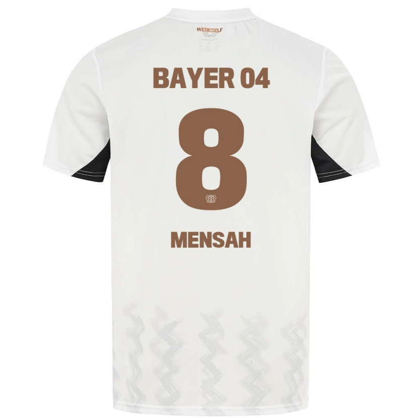 Danxen Damen Naba Mensah #8 Weiß Schwarz Auswärtstrikot Trikot 2024/25 T-Shirt Schweiz