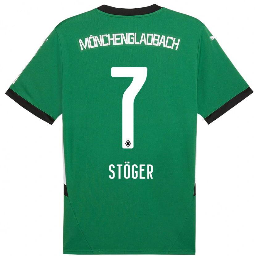 Danxen Damen Kevin Stöger #7 Grün Weiß Auswärtstrikot Trikot 2024/25 T-Shirt Schweiz