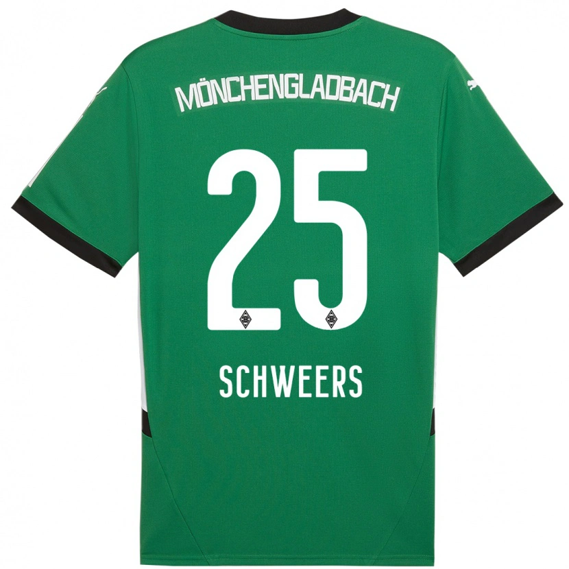 Danxen Damen Lion Schweers #25 Grün Weiß Auswärtstrikot Trikot 2024/25 T-Shirt Schweiz