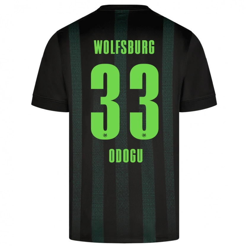 Danxen Damen David Odogu #33 Dunkelgrün Auswärtstrikot Trikot 2024/25 T-Shirt Schweiz