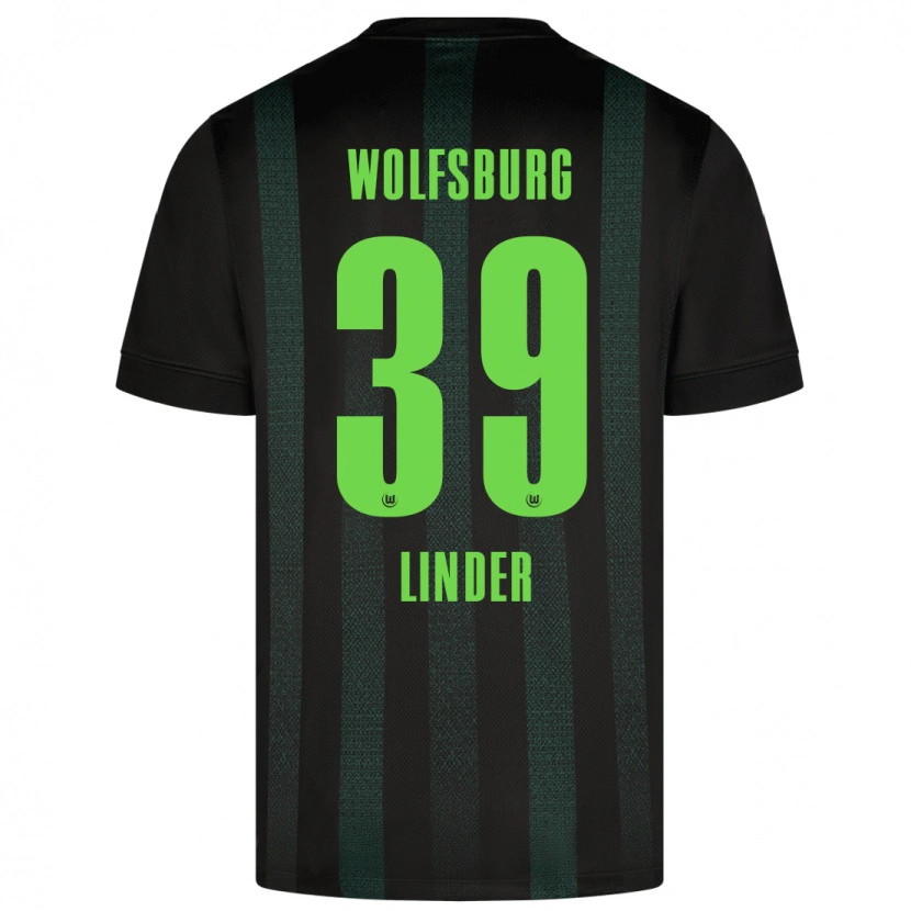 Danxen Damen Sarai Linder #39 Dunkelgrün Auswärtstrikot Trikot 2024/25 T-Shirt Schweiz