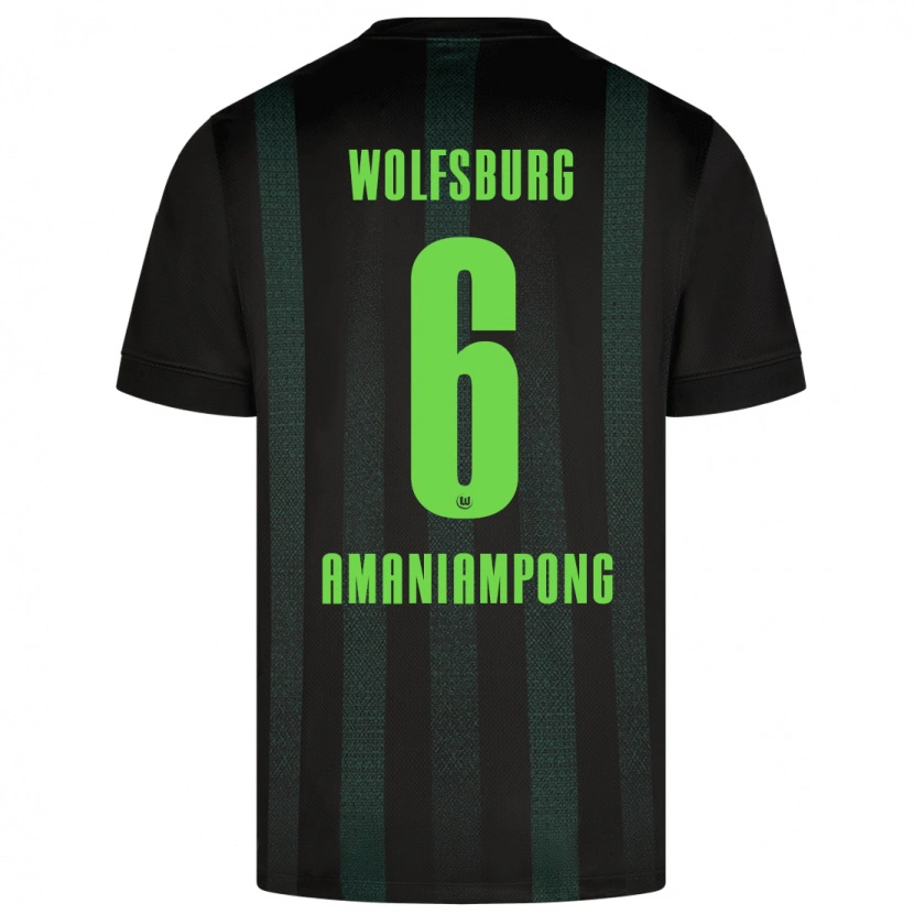 Danxen Damen Marces Amaniampong #6 Dunkelgrün Auswärtstrikot Trikot 2024/25 T-Shirt Schweiz