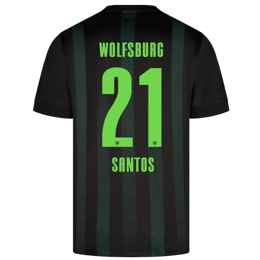 Danxen Damen Leonardo Santos #21 Dunkelgrün Auswärtstrikot Trikot 2024/25 T-Shirt Schweiz