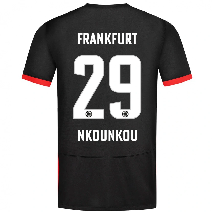 Danxen Damen Niels Nkounkou #29 Schwarz Auswärtstrikot Trikot 2024/25 T-Shirt Schweiz