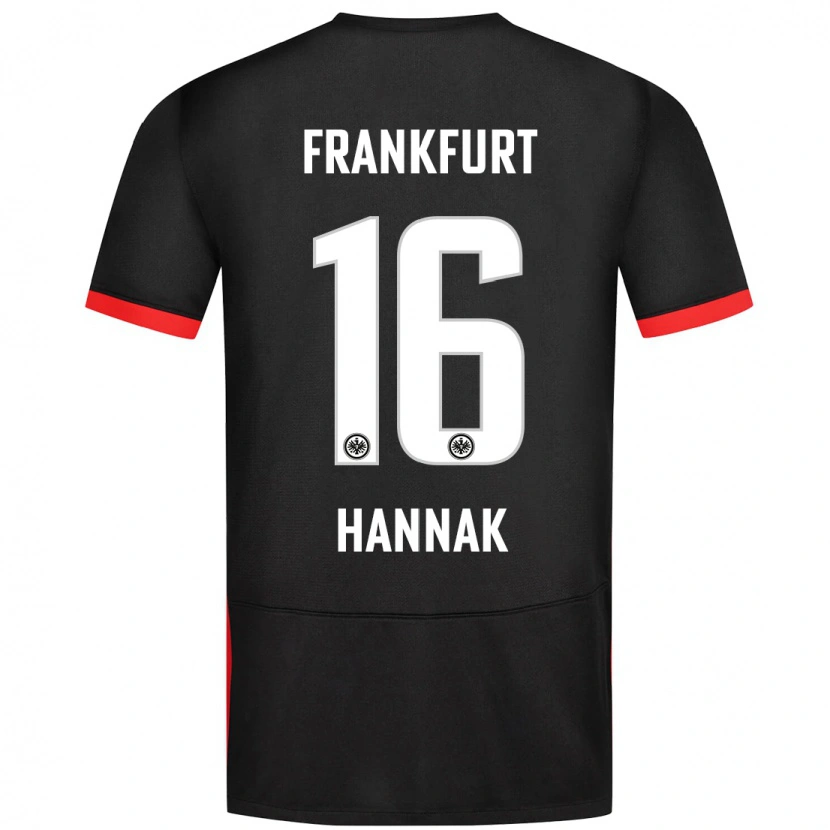 Danxen Damen Tim Hannak #16 Schwarz Auswärtstrikot Trikot 2024/25 T-Shirt Schweiz