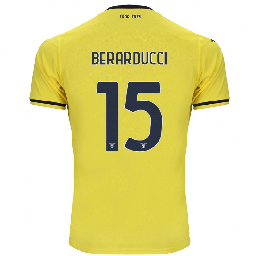 Danxen Damen Martina Berarducci #15 Gelb Auswärtstrikot Trikot 2024/25 T-Shirt Schweiz