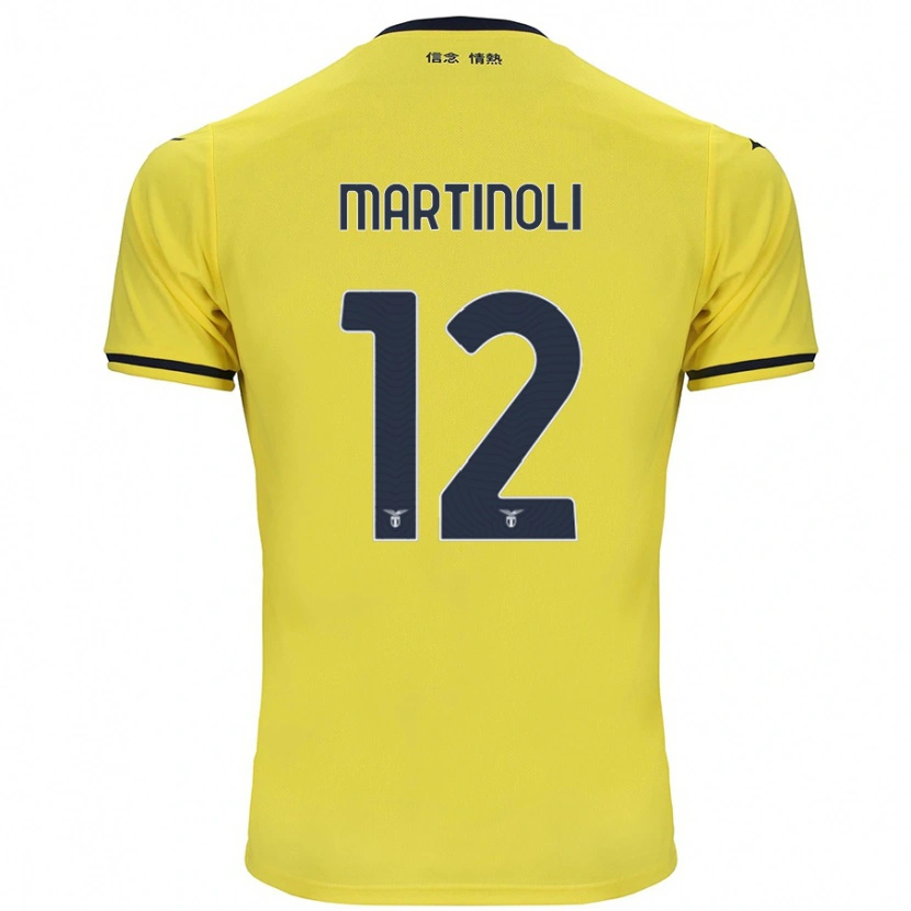 Danxen Damen Elettra Martinoli #12 Gelb Auswärtstrikot Trikot 2024/25 T-Shirt Schweiz