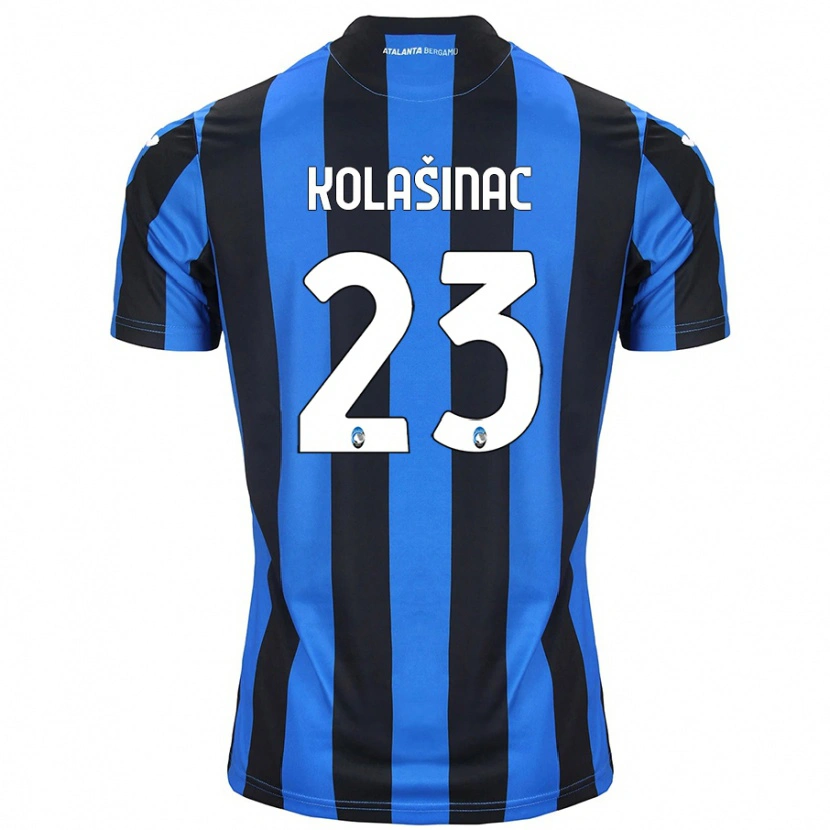 Danxen Kinder Sead Kolasinac #23 Blau Schwarz Heimtrikot Trikot 2024/25 T-Shirt Schweiz