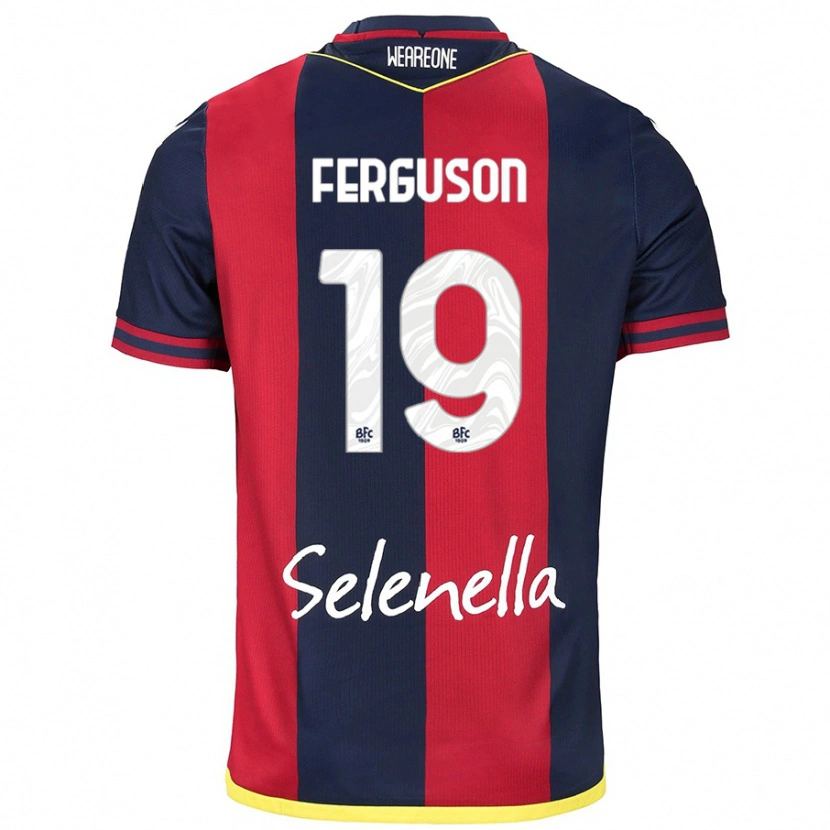 Danxen Kinder Lewis Ferguson #19 Rot Königsblau Heimtrikot Trikot 2024/25 T-Shirt Schweiz