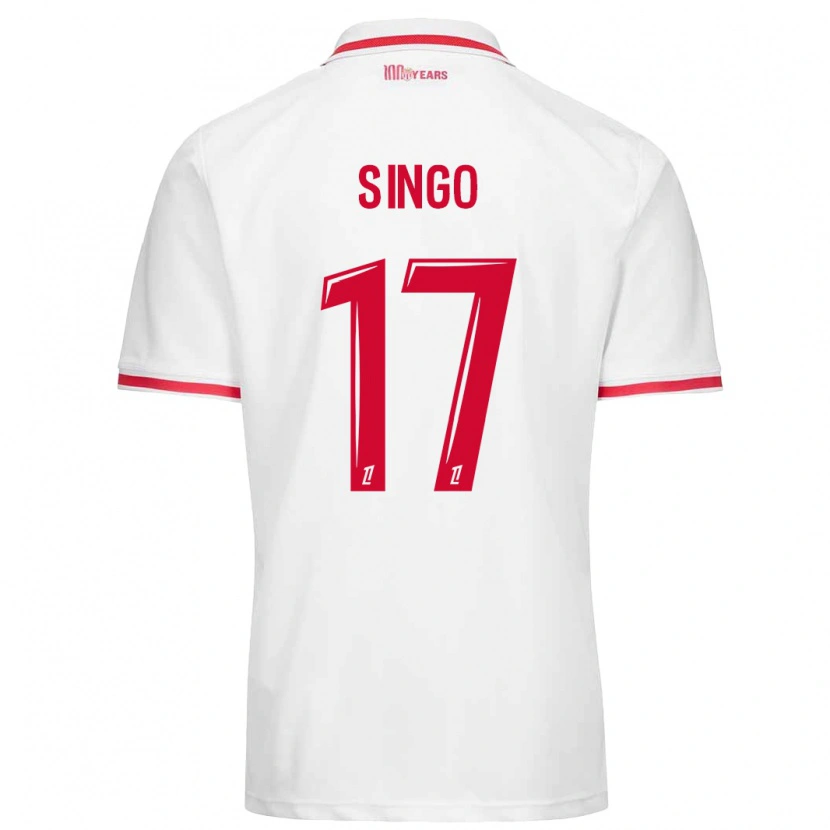 Danxen Kinder Wilfried Singo #17 Weiß Rot Heimtrikot Trikot 2024/25 T-Shirt Schweiz
