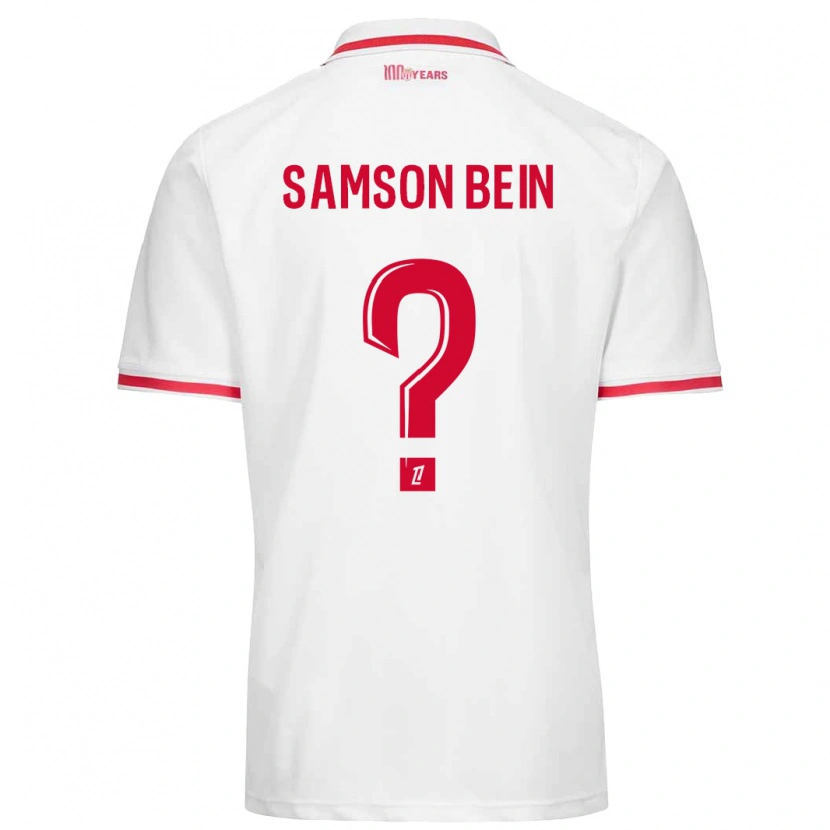 Danxen Kinder Sirak Samson Bein #0 Weiß Rot Heimtrikot Trikot 2024/25 T-Shirt Schweiz