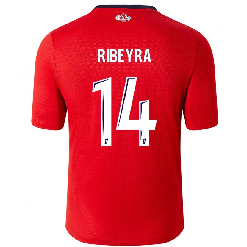 Danxen Kinder Anaïs Ribeyra #14 Rot Weiß Heimtrikot Trikot 2024/25 T-Shirt Schweiz