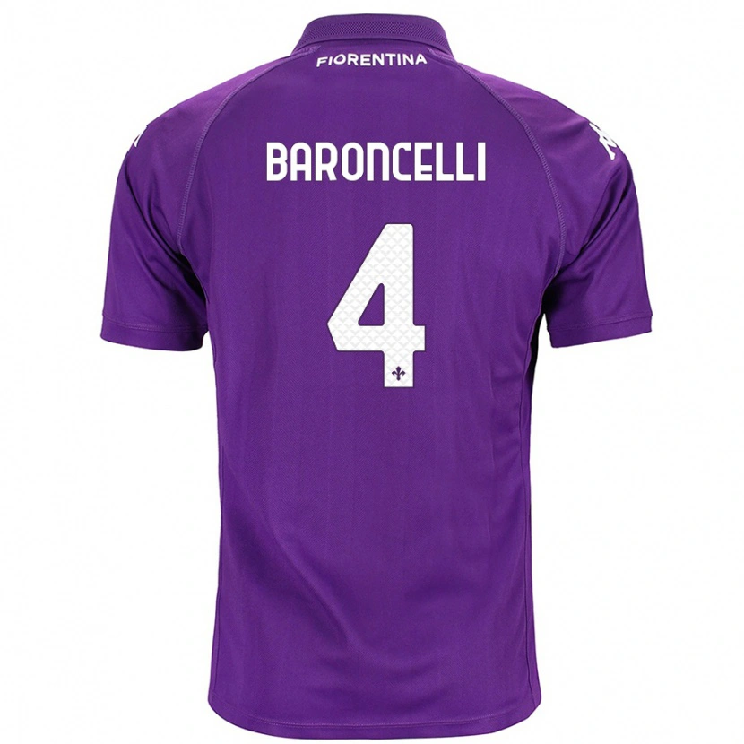 Danxen Kinder Leonardo Baroncelli #4 Violett Heimtrikot Trikot 2024/25 T-Shirt Schweiz